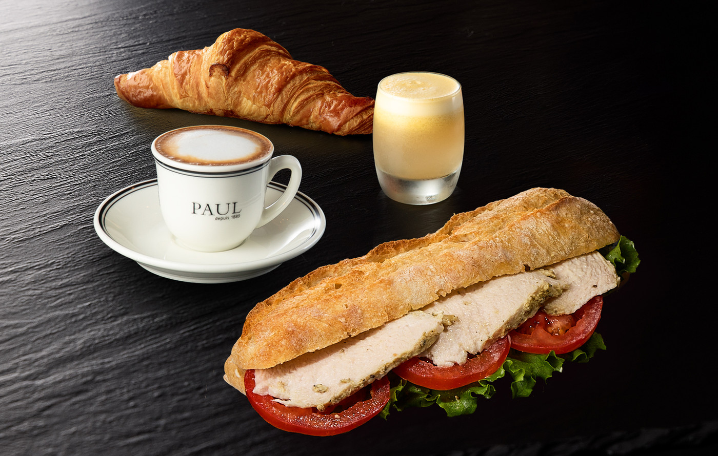 French breakfast and coffee